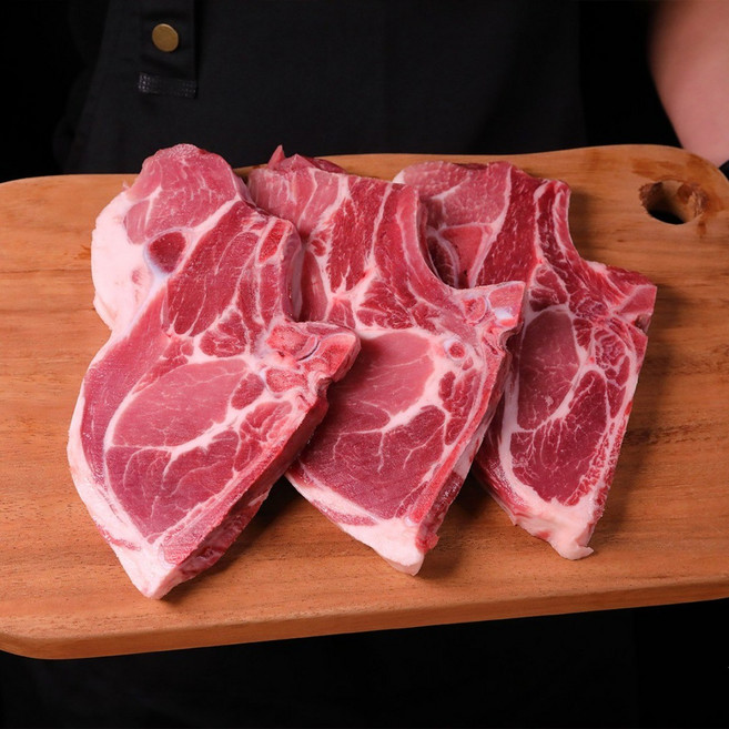 프라임앵거스 올컷팅 뼈등심 돈마호크 4부위 세트 캠핑 바베큐 가정용 초이스등급, 4세트, 1kg