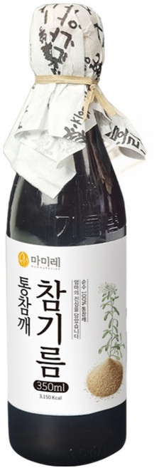 마미레 전통압착 참기름, 1개, 350ml