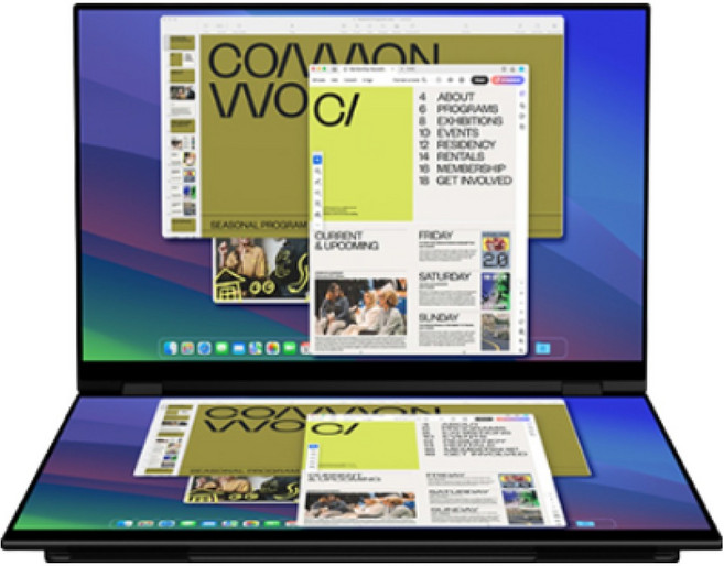 EHOMEWEI 이홈웨이 포터블모니터 휴대용모니터 듀얼모니터 서브모니터 X2Pro 2.5K QLED 100%DCI-P3 sRGB 16인치 맥OS 윈도우 덱스 게임콘솔 미니PC 호환, X2 Pro, 41cm