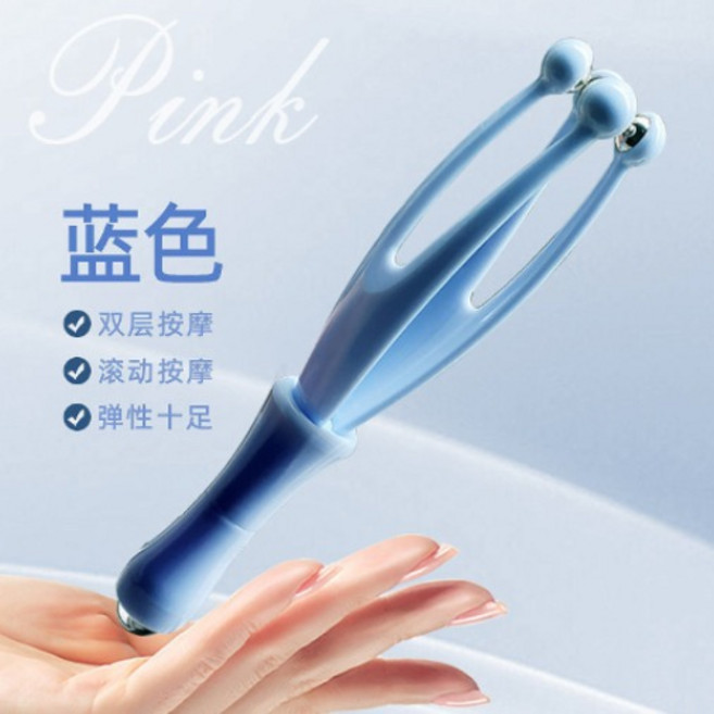 手指按摩器 滾珠按摩 穴道按摩, 1個, 【滾珠】藍色手指按摩器
