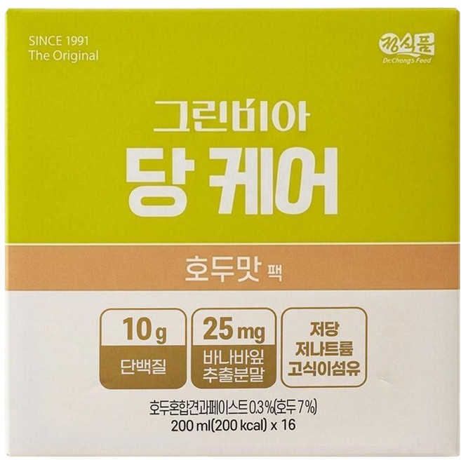 그린비아 당케어 호두맛, 32개, 200ml