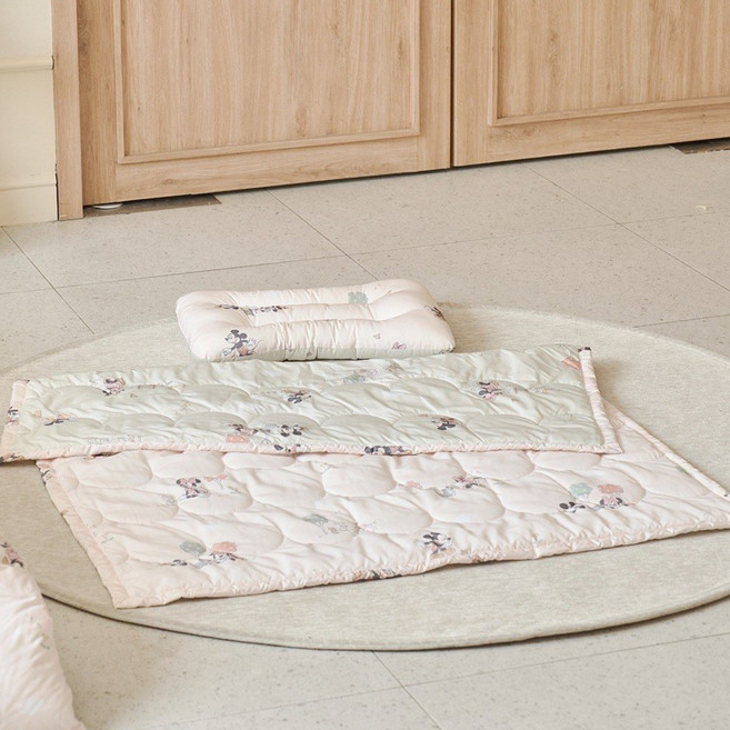 [모던하우스] 디즈니 스웰 미키앤프렌즈 알러지케어 낮잠이불 100x130 베이지 올리브