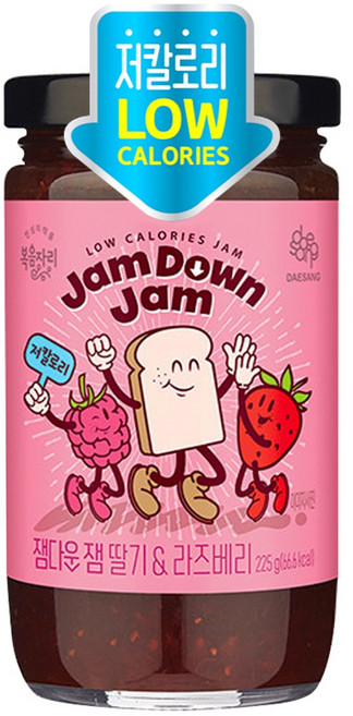 복음자리 잼다운 잼 딸기 앤 라즈베리, 225g, 1개