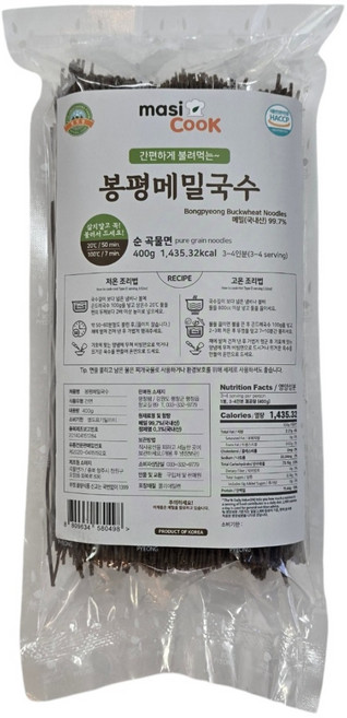 masiCook 마시쿡 간편하게 불려먹는 봉평메밀국수, 400g, 1개