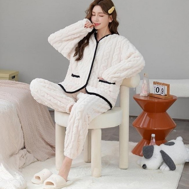 핀디걸 꽈배기 수면잠옷 상하의세트