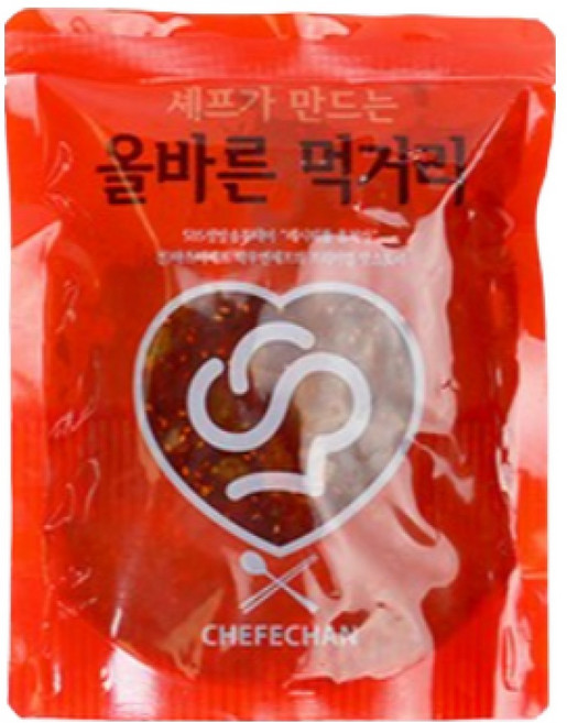 셰프애찬 매콤달콤 청양고추무침 장아찌무침 절임 밑반찬, 500g, 1개