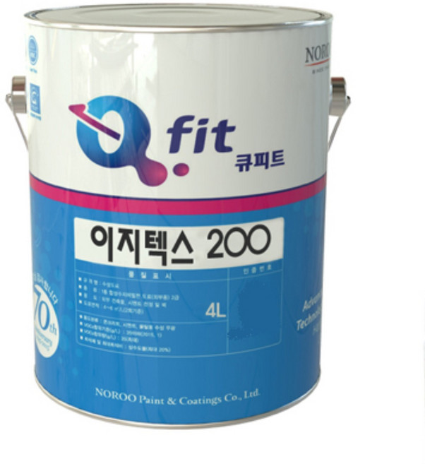 노루페인트 이지텍스 200 외부용 수성페인트 1L 백색 무광, 1개