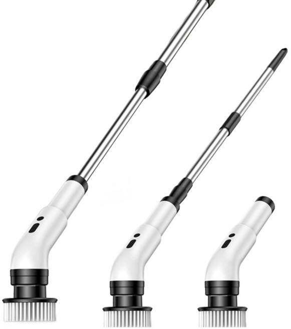 니치유 다기능 전동 청소 주방 바닥 수영장 화장실 청소기, 1개, 화이트