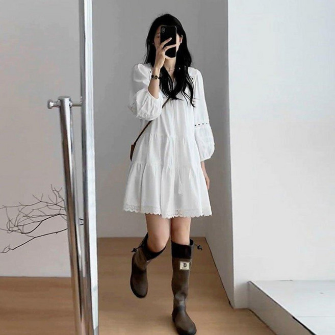 메이킹유 [3size] 펀칭 레이스 캉캉 WA11547멜린원피스