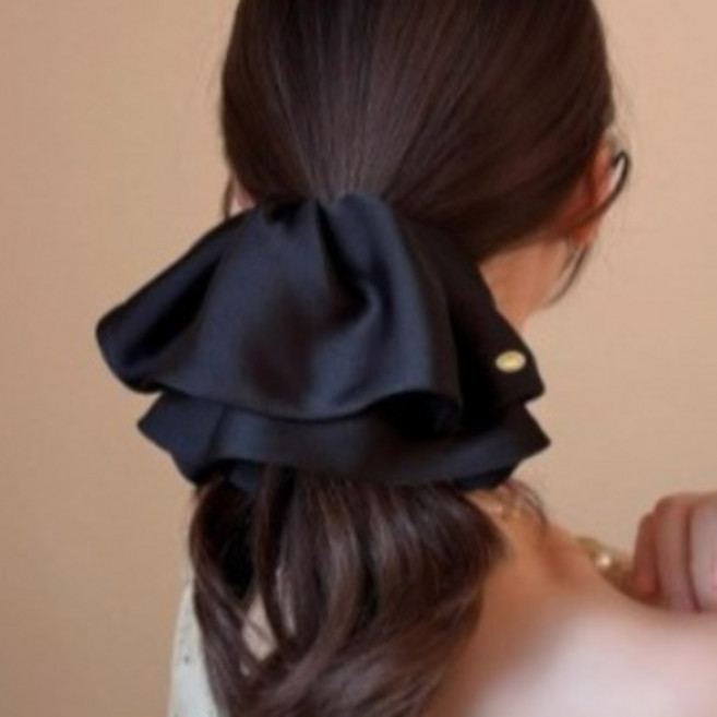 새틴 우아한 헤어핀 머리핀 올림머리 묶음머리 반묶음