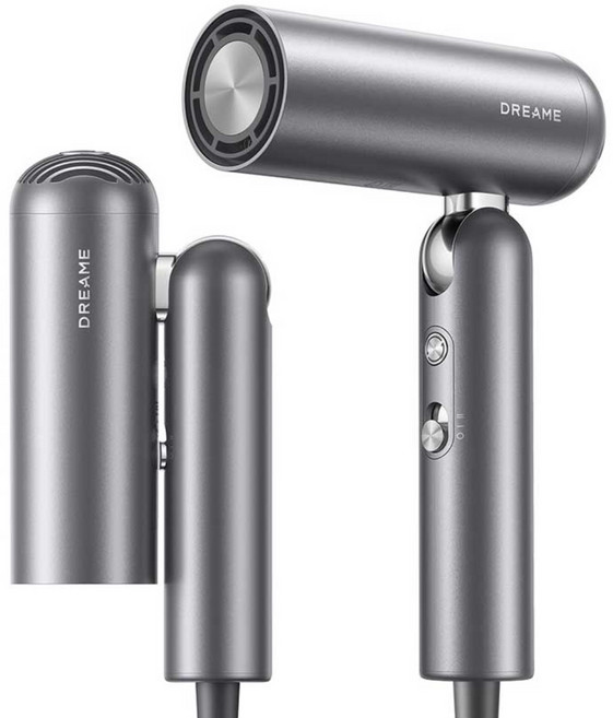 [국내 2년 A/S ]드리미 고속 헤어드라이어 포켓 Pocket 300g 초경량 휴대 3가지 형태 변형 가능 접이식 헤어드라이기, 그레이