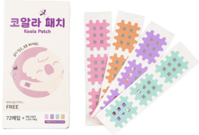 코알라패치 코알라 모기패치 썸머패치 국내 생산 72매입 36매입 모스킨 모기 물린데 MOSKITO 10g당 1 400, 1개