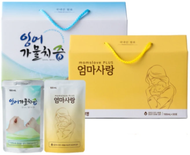 산후세트(산후식품 잉어가물치즙 30포 모유수유 식품 엄마사랑30포), 2박스, 100ml - 쿠팡