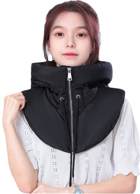 별난상점 겨울 방한 경량 패딩 넥워머 모자 등산 낚시 골프 바라클라바, 블랙, 1개