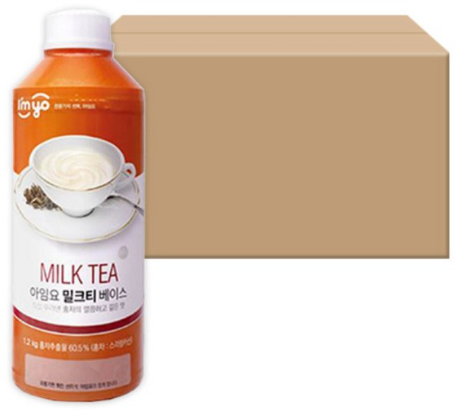 아임요-밀크티베이스1.2kg x6, 1.2kg, 6개