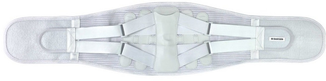 바르센 강도조절 허리보호대 남녀공용, 그레이, 1개