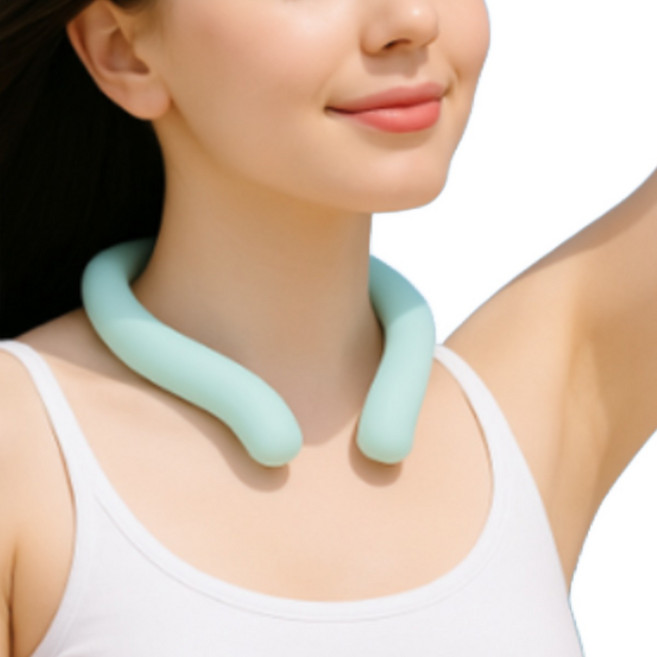 스토어마켓 아이스넥링 쿨넥링 스카프, 화이트, 1개