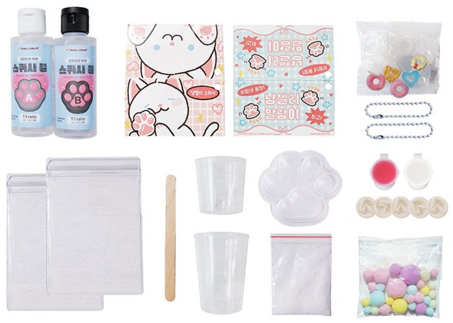 마니랜드 냥젤리 스퀴시 만들기 DIY 키트, 1개