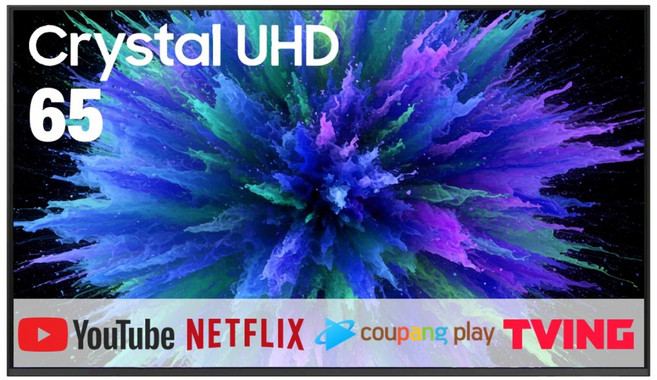 삼성전자 65인치 최신형 슬림베젤 Crystal UHD 4K 스마트 TV 65DU7200, 방문설치, 스탠드형