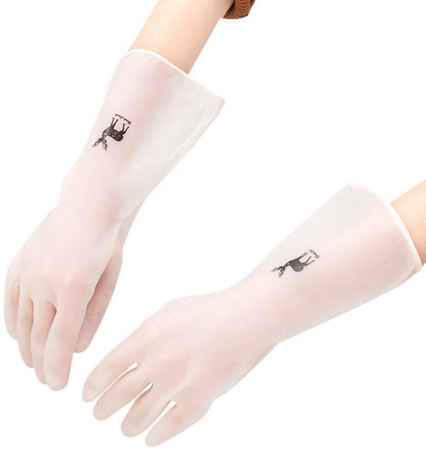 모드놀리 끈질긴 만능 니트릴 고무장갑, 6세트, 대(L), 화이트