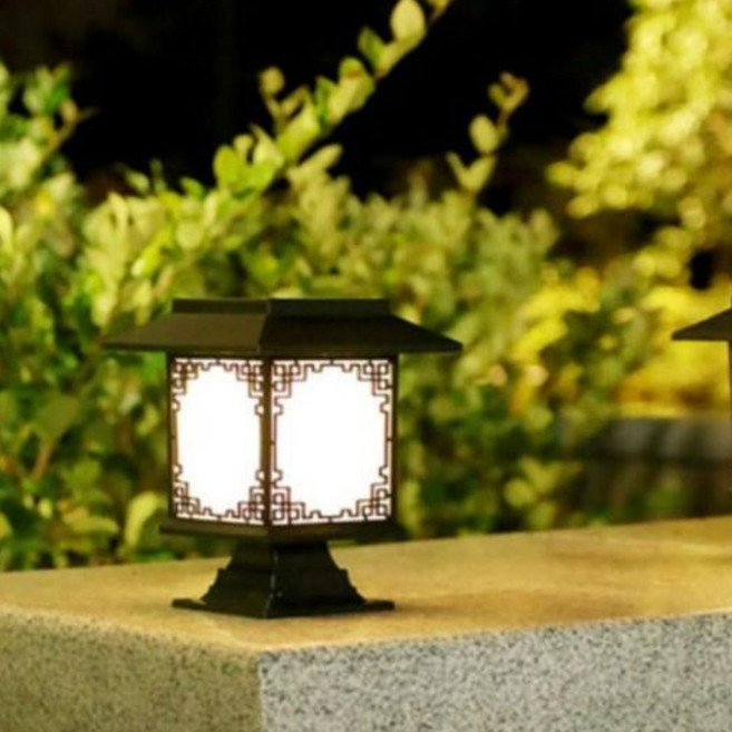 태양광 창살 5구격자등2개 문주등 펜션등 전원주택등, 흰빛2개