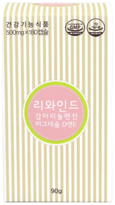 [세모몰] <오늘출발> 세모 리와인드 감마리놀렌산 마그네슘 D앤E 500mg 180캡슐 + 사은품 증정, 180정, 1박스 - 쿠팡