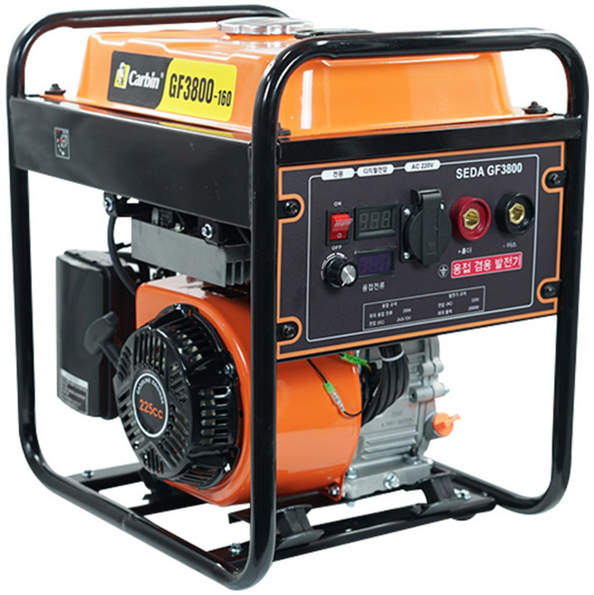 세다 듀얼 용접 발전기 초경량 29KG 용접겸용 산업 현장용 가솔린 SEDA-GF3800, 용접겸용 발전기 29KG SEDA-GF3800