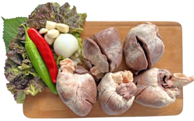 그날돼지 삶은돼지염통 5마리분, 5개, 150g