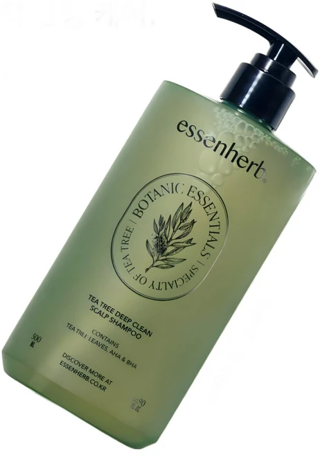 에센허브 티트리 딥 클린 스칼프 샴푸, 500ml, 1개 - 쿠팡