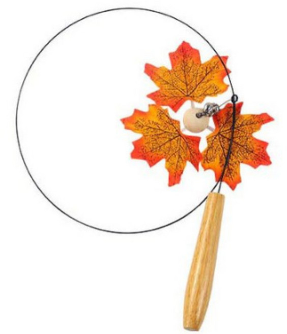 미미네쥬쥬 가을타냥 단풍잎 고양이 낚싯대-붉은단풍, 붉은단풍, 1개