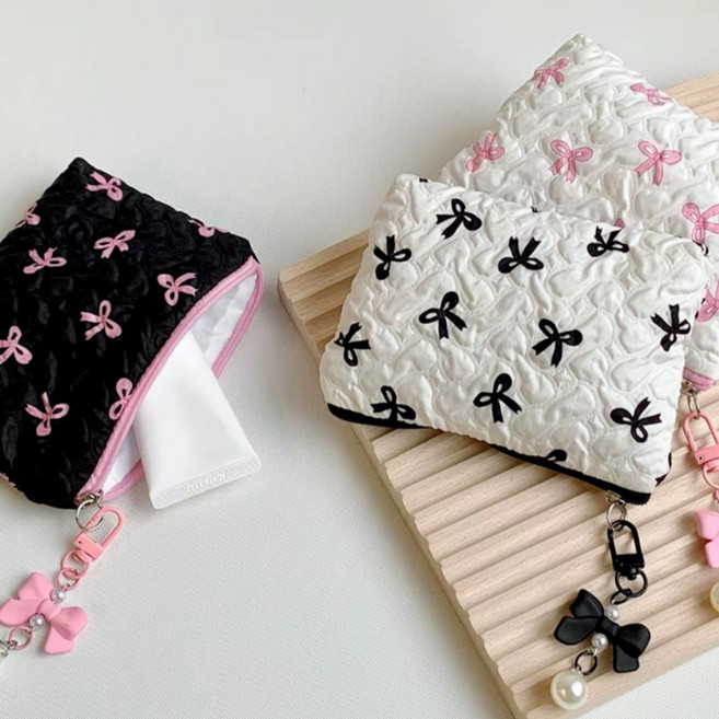 하일리엔 리본 키링 파우치