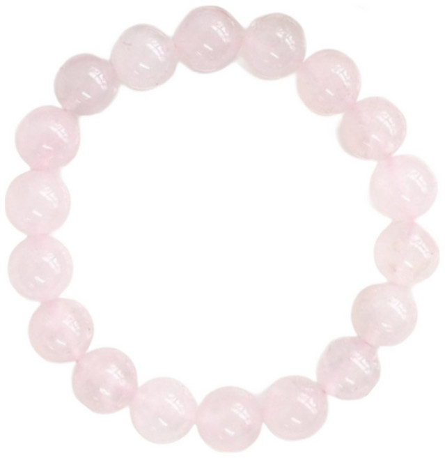 천연 로즈쿼츠 원석 장미수정 파워스톤 팔찌 사랑운 염주, 10mm, 1개