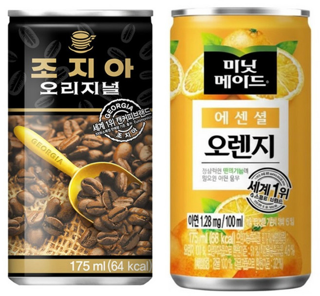 조지아 175ml 30개+미닛메이드 175ml 30개