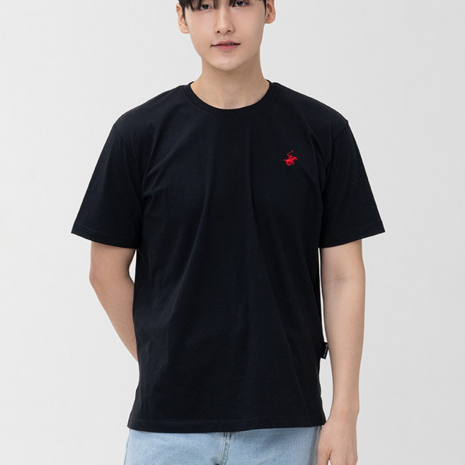 비버리힐즈폴로클럽 베이직 코튼 반팔 티셔츠 남자 여자 BP-1051