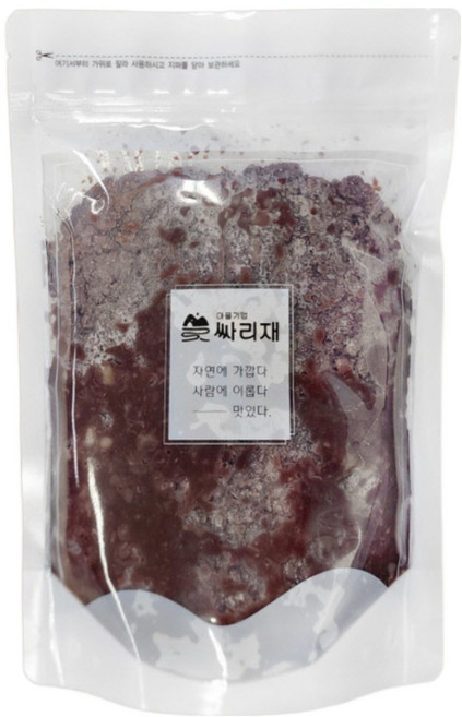 싸리재 국산 팥소(통팥앙금) 1kg 대용량 수수부꾸미 바람떡 꽃산병 붕어빵 팥고물, 1개