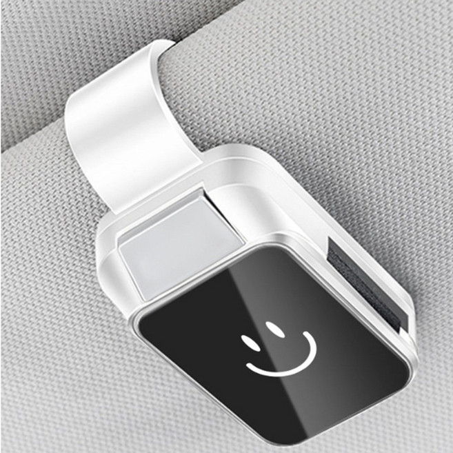 차량 안경 선글라스 거치대 자동차 썬바이저 클립 안경보관 걸이 자동차꾸미기, 1개, 화이트