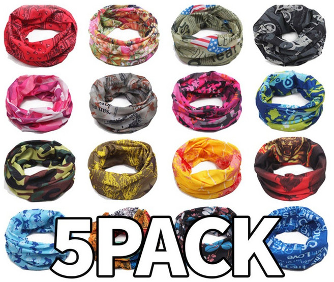 5장세트 헤드기어 사계절 등산 넥워머 아쿠아 멀티 스카프