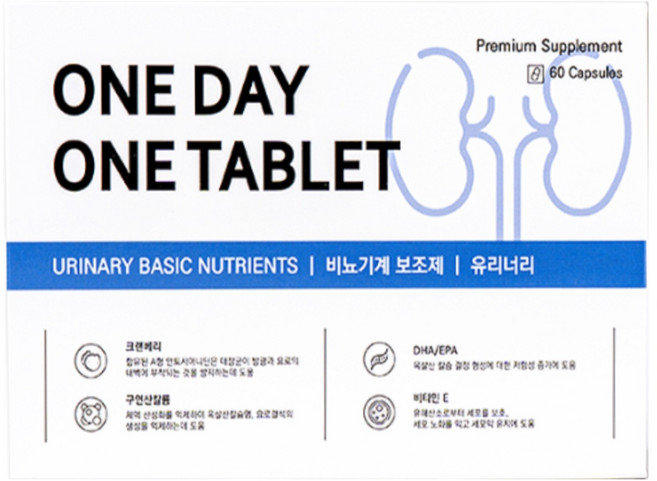 원데이원테블렛 강아지 고양이 영양제 유리너리 60캡슐, 60회분, 유리너리+결석, 2세트