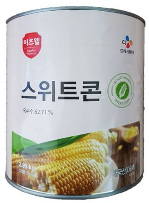 CJ 이츠웰 스위트콘 2.95KG, 6개