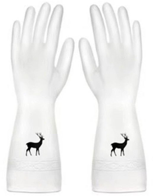 모드놀리 끈질긴 만능 니트릴 고무장갑, 9세트, 중(M), 화이트