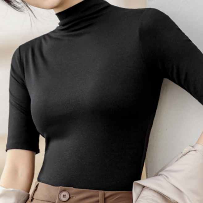 니즐랜드 프시케 모달 하프넥 5부 이너 반팔티