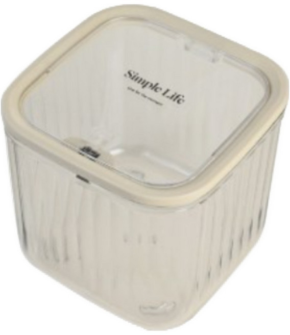 유피해피 편리한 다용도 원터치 캡슐세제 보관함, 유피 중대투명, 1개