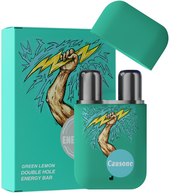 위핏마켓 코존 정품 파워 에너지바 코흡입기 순간스피드 집중력향상 에너지강화, 레몬(Green Lemon), 1개