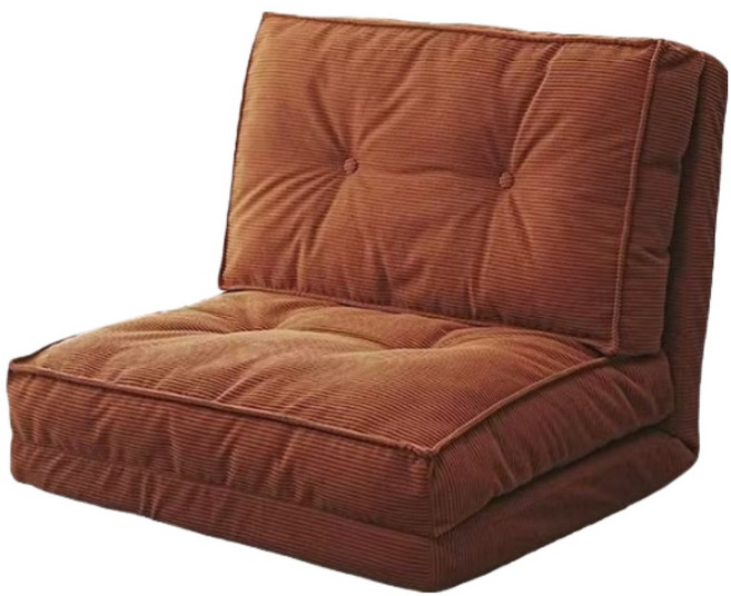 해당컴퍼니 1인용 5단 조절이 가능 접이식 소파 베드 H26, 브라운(90*63*63)