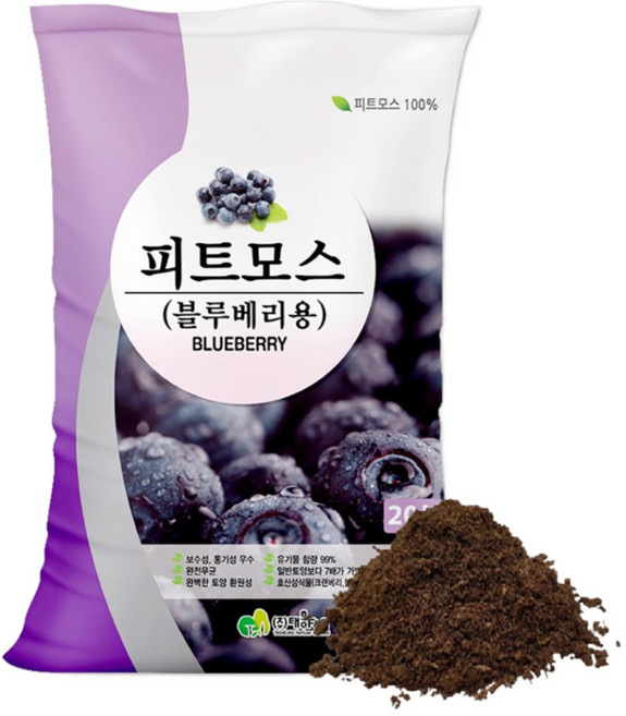 트리맘 피트모스 20L- 유럽산 블루베리 배양토, 1개