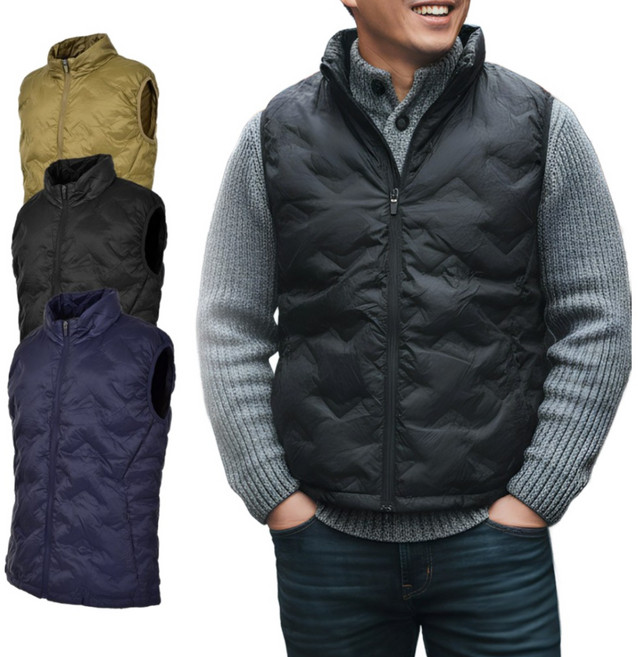 김영주 남성 겨울 두툼한 방한 패딩조끼 베스트