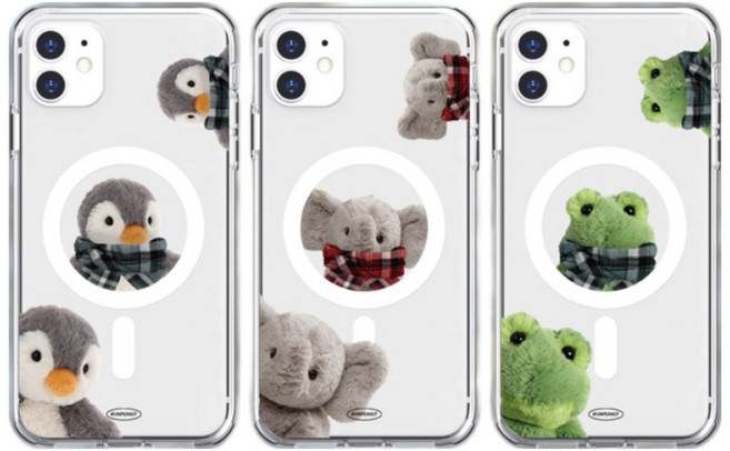 언피넛 [맥세이프] 빼꼼 머플러 토이시리즈 맥세이프 젤하드 케이스