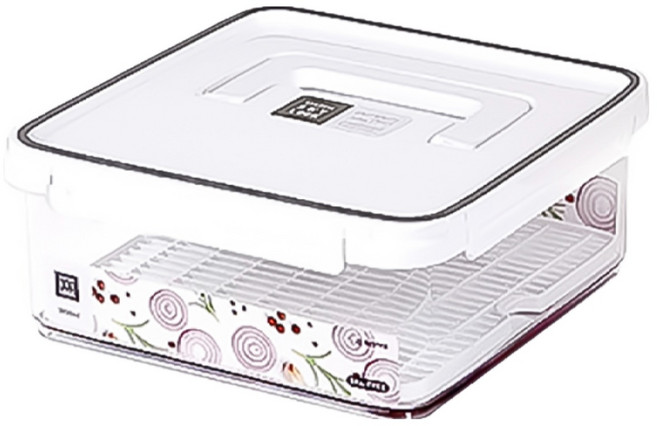 3800ml 스카이락 밀폐용기 점보 2호 깔판 그레이/김치통/절임용기/김치 장아찌/밀폐용기/보관용기/반찬통, 1개, 그레이