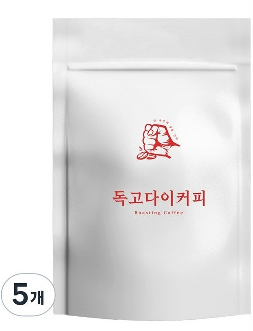 독고다이커피 베트남 로부스타 블루드래곤 G1 홀빈(분쇄안함), 1kg, 5개