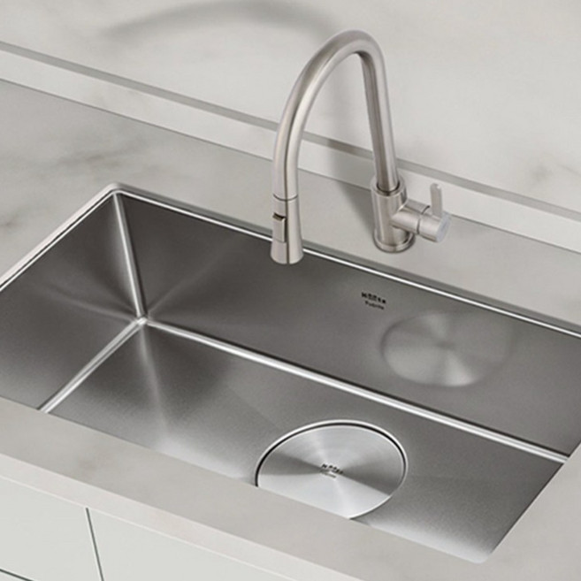 하츠 폰테 HZ-E8301SF 셀프교체 엠보 코팅 사각 싱크볼 싱크대, 1세트